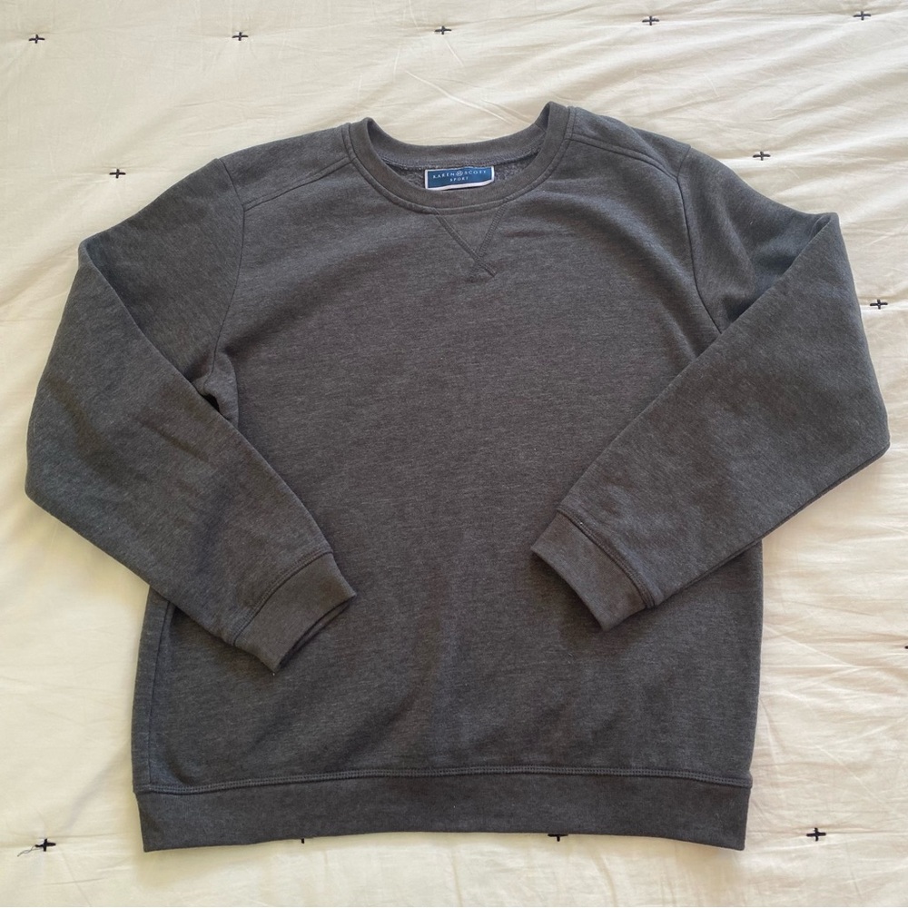 Karen Scott Sport Essential Gray Sweatshirt Size Small